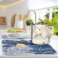 thumbnail image 5 of Yayeee Dish Drying Mat for Kitchen Counter 18"x24" Microfiber Absorbent Pad, Blue Night Sky, 5 of 7