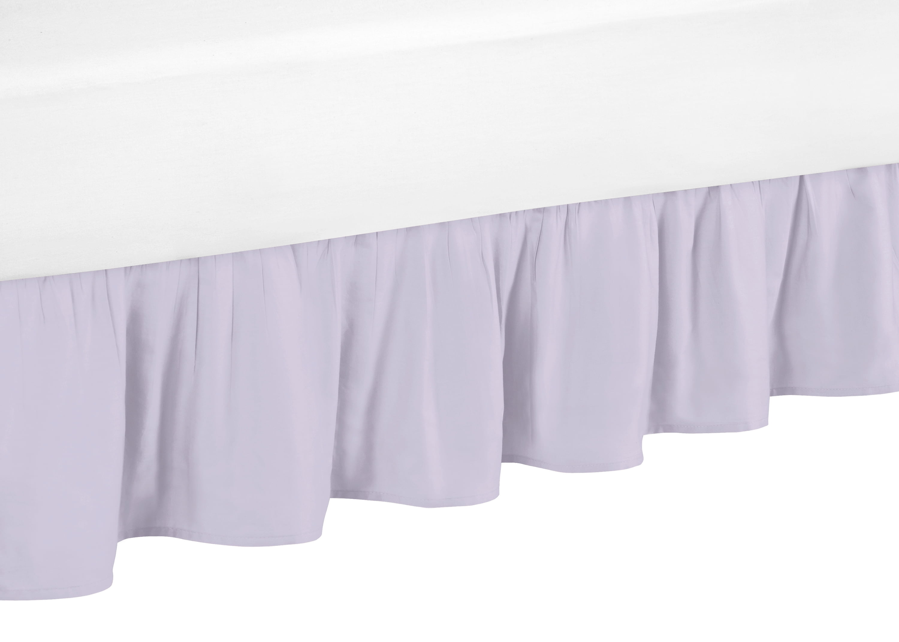 Watercolor Floral Lavender Toddler Bed Skirt by Sweet Jojo Designs