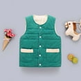 thumbnail image 3 of SILVERCELL Boys Girls Solid Color Sleeveless Jacket Polar Soft Coral Fleece Vest Warm Outerwear Zip Up Pockets, 3 of 5