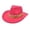 Hot Pink, variant on AJGRHE Unisex Cowboy Wool Fedora Hat with Brim and Adjustable Size for Men Women Hot Pink M