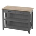thumbnail image 2 of Twin Star Home 48" Modern Farmhouse Kitchen Island, Antique Gray, 2 of 7
