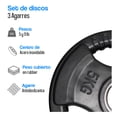 thumbnail image 2 of Set de Discos 3 agarres Tayga 5 y 11 Lb color negro, 4 piezas., 2 of 5