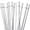 Clear, variant on BZUEPRS 24Pcs Colorful Reusable Straws with 2 Cleaning Brushes,10.5 Inch TritanHard Plastic Straws12 Colors of Translucent Replacement Straws for 16 Ounce to 32 Ounce Mugs,Cups,Stanley,YETI,Starbucks