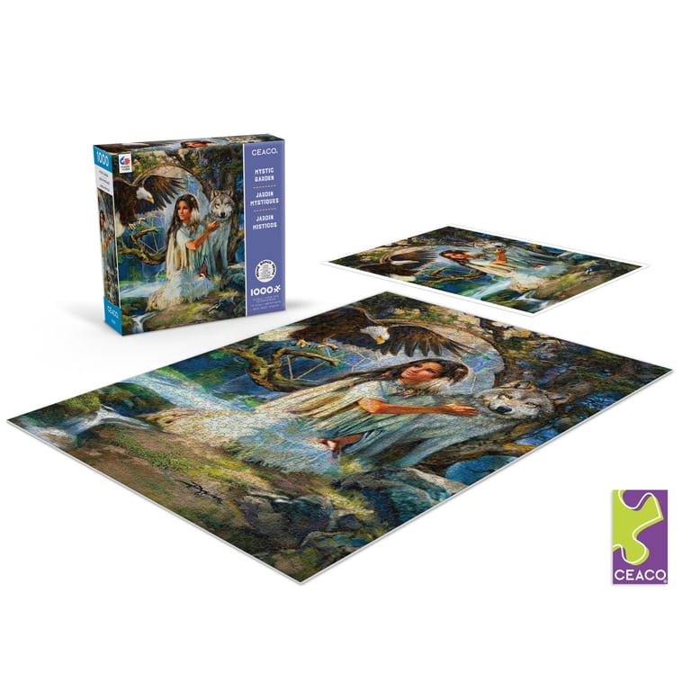 Ceaco 1000-Piece Native American Mystic Garden Interlocking Jigsaw