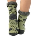 thumbnail image 3 of LazyOne Plush Nonskid Socks, Fuzzy Socks with Cute Designs for Women, Sherpa Fleece-Lined Socks (Mountain Made), 3 of 5