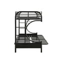 ACME Eclipse Twin/Full/Futon Bunk Bed, Black