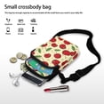 thumbnail image 5 of HELLHERO Crossbody Sling Bags, Polyester Lightweight for Adults, Red Cherries Leaves, 5 of 5