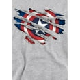thumbnail image 3 of Captain America Chandail à Capuchon Déchiré en Chiné pour Garçons/filles, 3 of 5