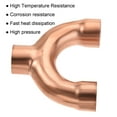 thumbnail image 4 of Unique Bargains Tee Y Type Copper Fitting Welding Joint 5/8 Inch ID for HVAC Air Conditioner Refrigeration, 4 of 5