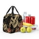 thumbnail image 5 of Easygdp Gothic Eastern Floral Skull Bolsa Térmica Premium - Tela Oxford Impermeable, Gran Capacidad, Bolsillo Frontal, Unisex para Trabajo, Escuela, Actividades al Aire Libre y Picnics, 5 of 8