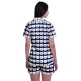 thumbnail image 4 of Moomaya Pyjama pour Femmes Imprimé, Ensemble Deux Pièces à Col Cranté avec Short, 4 of 6