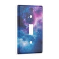 thumbnail image 2 of Yayeee Toggle Light Switch Wall Plate 1-Gang 4.5"x2.7" Home Decorative Outlet Cover, Galaxy Pattern, 2 of 7