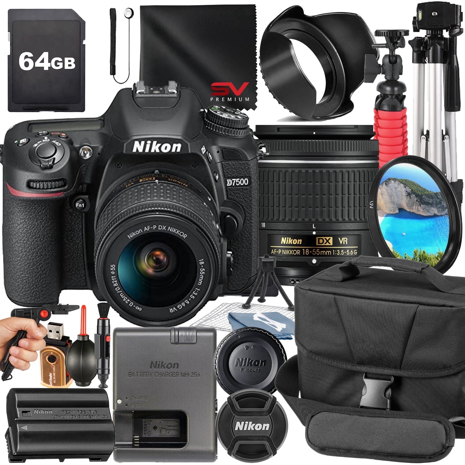 Nikon D5600 DSLR Camera with 18-55mm f/3.5-5.6 and 70-300mm f/4.5