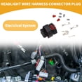 thumbnail image 2 of Conector de terminal de cable hembra impermeable de 6 pines para faros, conector de enchufe para coche, barco, 1 juego, 2 of 6