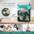 thumbnail image 3 of USB Mini Air Cooler Water Mist Fan with Lights, Portable Quiet Small Air Cooling Fan with LED Night Light for Room Bedroom Office, 3 of 5