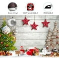 thumbnail image 5 of 10 x 8 ft White Wood Floor Christmas Backdrop Xmas Tree Christmas Balls Beautiful Snowflakes Decoration Background Christmas Family Party Decoration Banner Studio Photography Props Props, 5 of 5