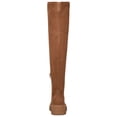 thumbnail image 2 of NINE WEST Womens Brown 1-1/2" Platform Lug Sole Padded Cellie Round Toe Wedge Zip-Up Boots 10 M, 2 of 4