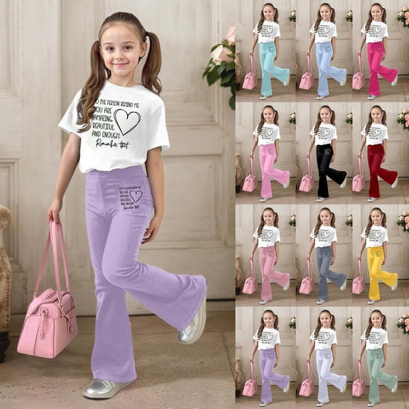 LRen Toddler Summer Clothes Girls Shorts Floral Print Short Sleeve Tops and Wide Pants Outfits Set Crew Neck Casual Street Outfit Outdoor Casual Clothes