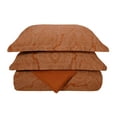 thumbnail image 1 of 600-Thread Count Cotton-Rich Wrinkle-Resistant Paisley Duvet Cover Set Pumpkin / Twin, 1 of 1