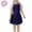Navy-1, variant on Virmaxy 2-11Y Girls Summer Solid Color One-piece Swimwear Kids Colorblocking Sunscreen Quick-dry Princess Dress Tankini Surfing Suit for Pool Party Vacation Navy-1 3 Years