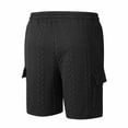 thumbnail image 5 of Thousandth Men Casual Cargo Shorts Elastic Waist Drawstring Summer Shorts Soft Breathable Multi Pocket Everyday Shorts Quilted Shorts for Men, 5 of 9
