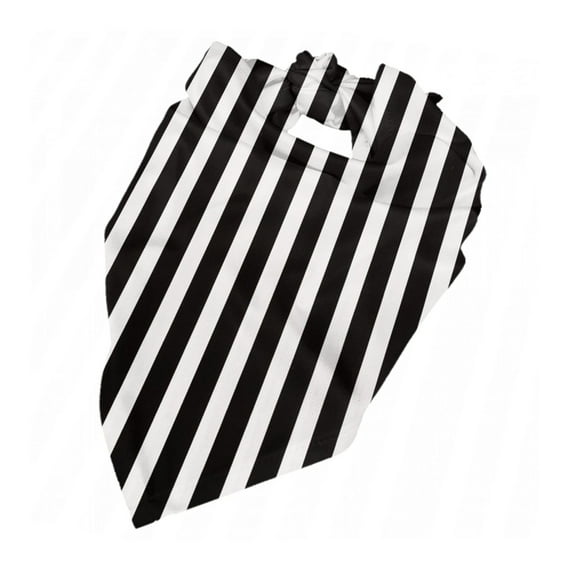 Black And White Stripes Puppy Bandana Printing Dog Bib Scarf For Small Medium Large Dogs Cats Pets