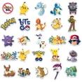 thumbnail image 4 of Mukay 50Pcs Pokemon Pikachu Stickers Pack, Waterproof Cute Cool Teens Funny Theme for Party Favors Gifts, Personalized Your Own MacBook, Laptop, Guitar, Luggage, Skateboard, Car, 4 of 6