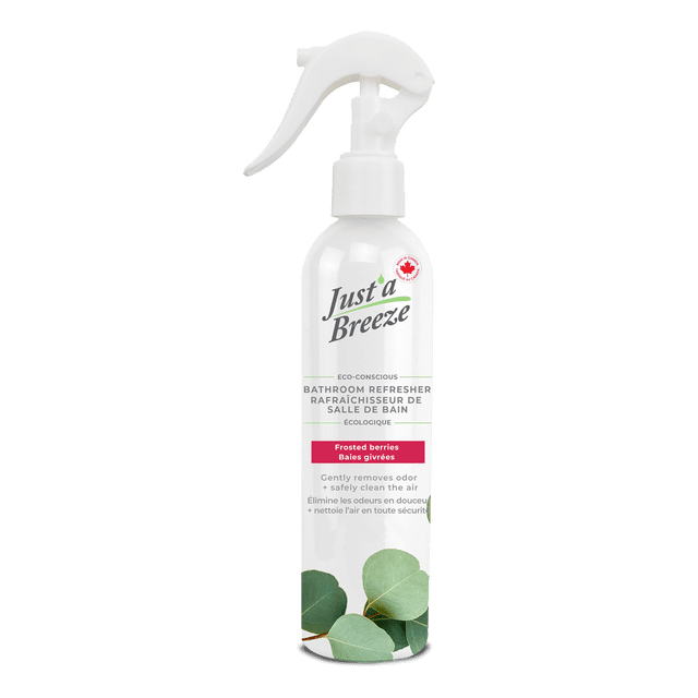 Just'a Breeze Bathroom Refresher, Frosted Berries, 220ml, Fast Odor Neutralizer