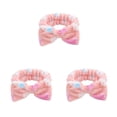 thumbnail image 1 of Diadema con lazo Qarigey de franela elástica rosa fresa CBP380378, 1 of 6