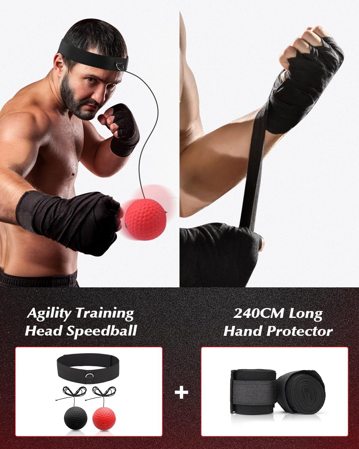 Hanging Punching Bag for Adults, 4FT PU Heavy Bag Boxing Training Equipment with 12OZ Gloves, Reflex Ball, Wristband, Kicking Bag Boxing Set for Training Karate Kickboxing Home Gym(Unfilled)