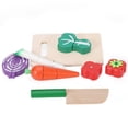 thumbnail image 2 of Paquete de 7 juguetes alimenticios Preescolar Cocina Cocina Cocina Playet Playet Fruit Educación DIY Formación Educación Early Educación Regalos para niños Verduras sidaley FN001352-01B, 2 of 6