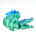 thumbnail image 6 of 3D Printed Crocodile,Movable Mouth,Flexible Joint Animal lacertid Figurines, Home Office Decor,Articulated Small sculpture, decorative item Surprise Festival Gifts, 6 of 8