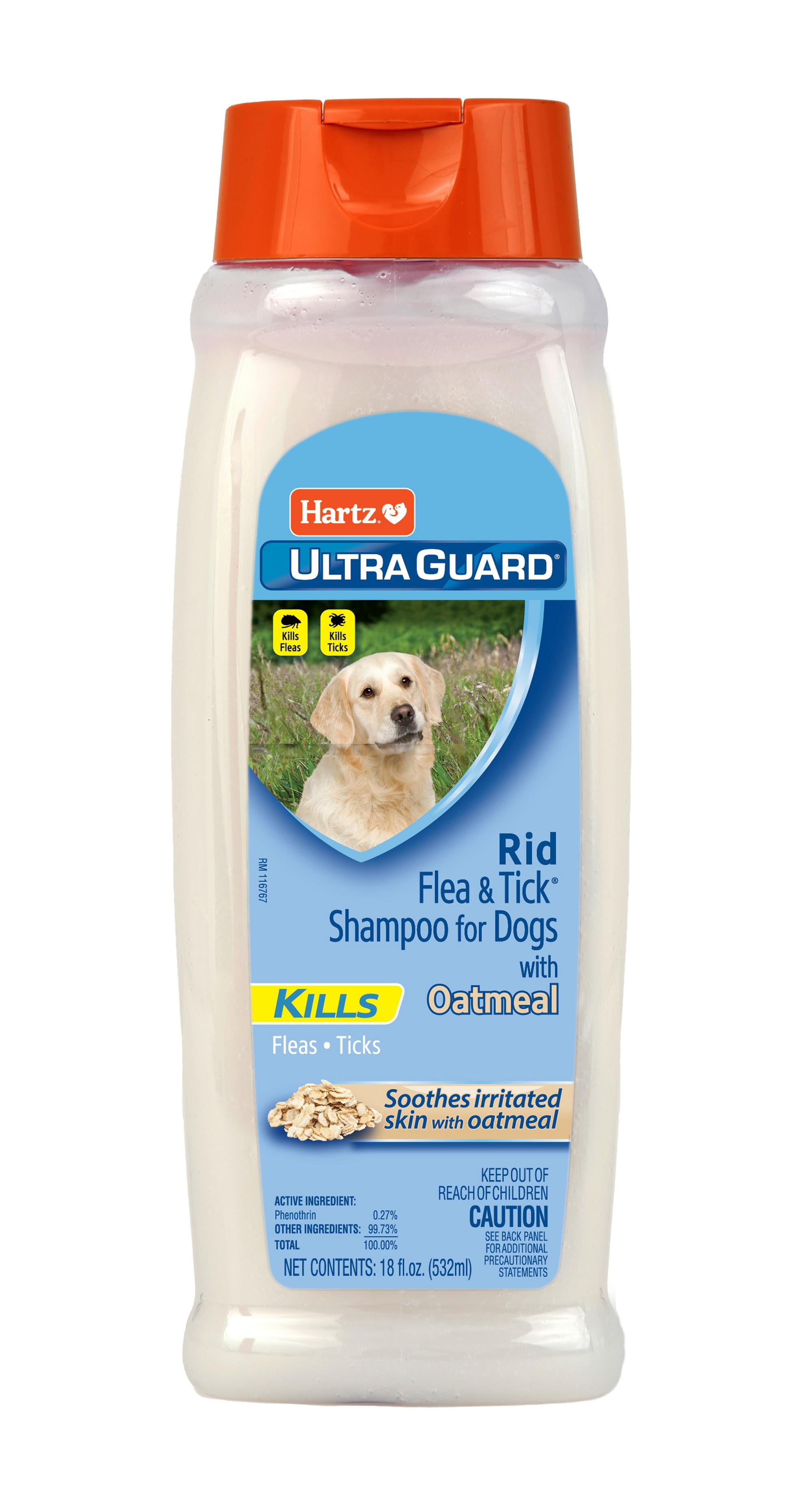 Hartz UltraGuard Rid Flea And Tick Oatmeal Shampoo For Dogs, 18oz