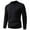Black, variant on Men's Standing neck Sweater Waffle Patterned Long Sleeve Cable Knit Sweater