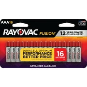 Rayovac Fusion AAA Batteries (16 Pack), Triple A Alkaline Batteries