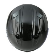 FUEL Adult Full-Face Motorcycle Helmet DOT Approved Gloss Black, Large