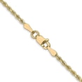 thumbnail image 3 of Solid 10K Yellow Gold 2.2mm Diamond-Cut Rope Chain - 8" Bracelet, 3 of 8