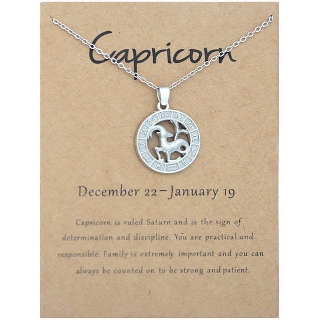 Fiudx Collar In Zodiaco, Colgante En Constelación, Regalo de Cumpleaños para Mujeres, Regalo de Vacaciones para Niñas, Joyería de Uso Diario, Regalo para Familiares y Amigos, Chapado En Aleación de 2
