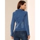thumbnail image 5 of Chaqueta de mezclilla Allegra K Azul Medio XS para mujer, 5 of 6