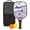Black, variant on Pickleball Paddles Set Of 1, Fiberglass Surface, Liquid & Marble Print, 1 Paddles, 2 Balls & Bag
