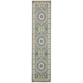 thumbnail image 1 of Unique Loom Narenj Medallion Pattern Design Rug 3' x 13' Runner Blue/Tan, 1 of 1