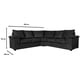 thumbnail image 4 of Sala Kessa Muebles Napoles Modular Grafito, 4 of 5