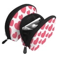 thumbnail image 3 of YFYANG 2 Piece Women's Portable Makeup Bags, Red Love Clutch Travel Toilet Bags Cosmetic Organizer, 3 of 7