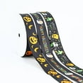 thumbnail image 2 of Halloween Grosgrain Ribbons, 10/25 Yard Happy Halloween Trick or Treat Candy Pumpkin Witch Hat Spider Ghost Pattern Wrapping Ribbons for Halloween Crafts Party Decoration DIY Craft Accessory, 2 of 4