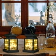 thumbnail image 7 of 2-Pack Solar Lantern Lights Outdoor Waterproof Solar Powered Table Lamp Hanging Lighting with Warm LED Fairy String Lights for Patio Garden Landscape Decoration Yard Lawn（with Clamp）, 7 of 7