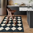 thumbnail image 3 of Lahome Machine Washable Area Rugs for Bedroom Aesthetic, 4x6 Soft Living Room Area Rug Non Slip Entryway Rugs, Moroccan Trellis Printed Black and Whi, 3 of 9
