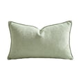 thumbnail image 2 of Yardvibe Long Lumbar Throw Pillow, Soft Linen Decorative Pillow, Vintage Farmhouse Textured Accent Cushion for Sofa couch Bedroom living Room (Green), 2 of 6