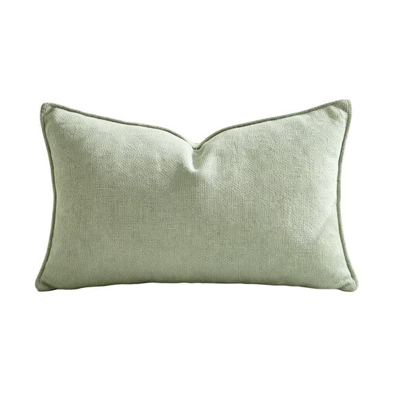 Fall Decorative Throw Pillow, 12x20 Inch Ultra Soft Morden Couch Throw Pillow, Elegant Solid Color Cushion for Couch Sofa Bedroom Living Room (Green)
