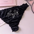thumbnail image 1 of Ropa interior Sexy de dibujos animados Sanrio Hello Kitty, Tanga con diamantes de imitación, calzoncillos elásticos brillantes, respetuosos con la piel, corazón femenino, Lust puro, 1 of 2