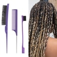 thumbnail image 2 of 3pcs Double Sided Hair Comb Hair Brush AccessoriesStyling Partition Comb for Salon Home Use, 2 of 8